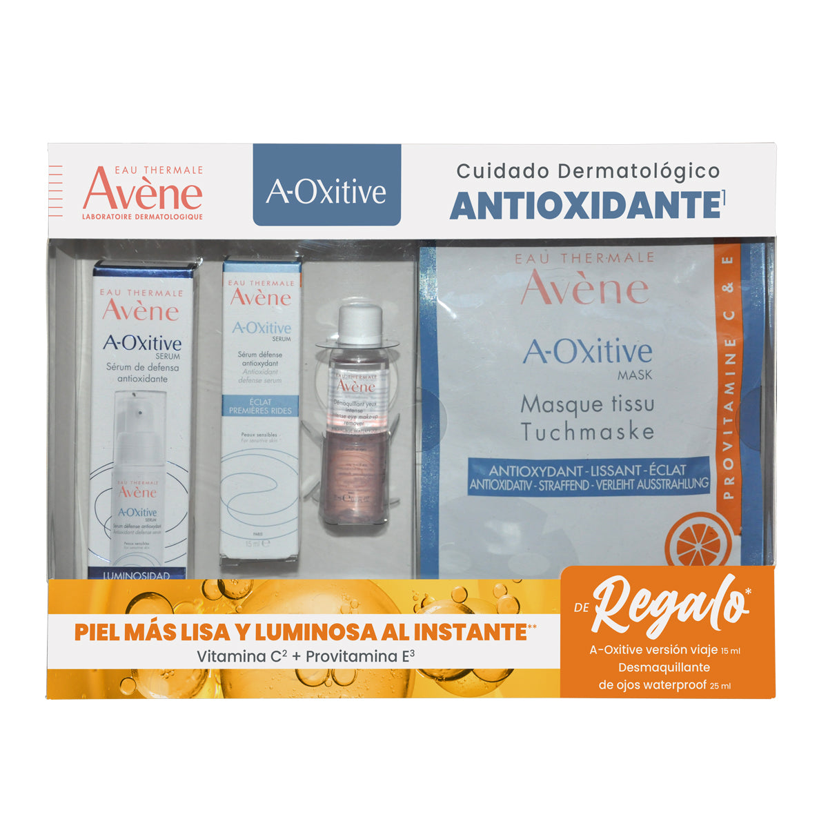Kit Avène Sérum Facial Antioxidante A-Oxitive 30ml + Gel de