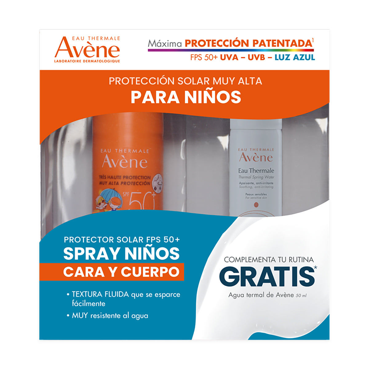 Avene Bloqueador FPS50+ spray niños 200ml. – Derma Express MX