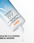 Vichy Mineral 89 crema uv spf50+, hidratacion y antixidante 50ml.