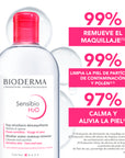 Bioderma Sensibio H2O, Agua micelar desmaquillante piel sensible 500ml.