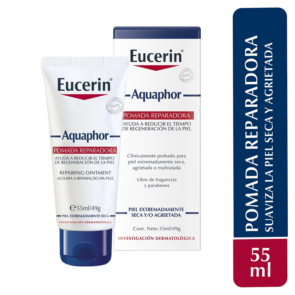 Eucerin Aquaphor Reparador de Labios SOS 10ml. – Derma Express MX