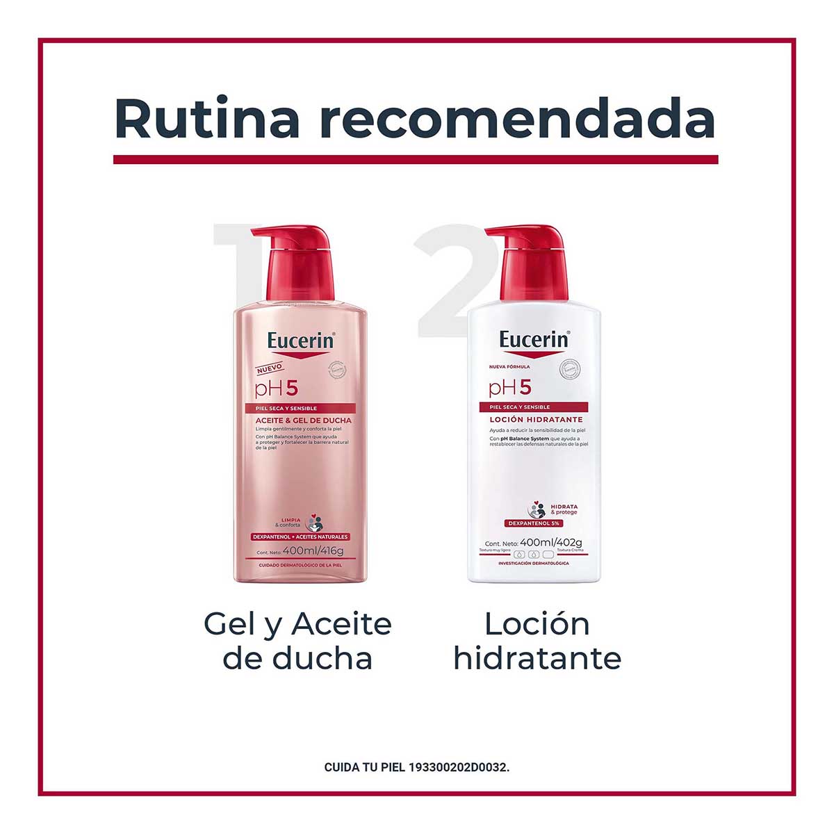 Eucerin PH5 Aceite-gel de ducha para piel seca y sensible 400ml.