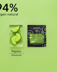 Apivita Mascarilla facial hidratante con pepino 2x8ml.