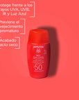 Apivita Bee Sun Safe Fluido Invisible Toque Seco SPF50 50ml.