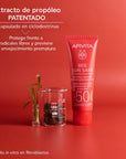 Apivita Protector Antiedad y Antimanchas con color SPF50, 50ml.