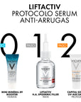 Vichy liftactiv ha epidermic filler 30ml + mineral 89 3ml + cs face uv age block spf50 3ml.