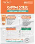 Vichy KIT-CAPITAL SOLEIL CREMA FPS50+ ROSTRO Y CUERPO 300ML+CAPITAL SOLEIL UV AGE DAILY 15ML+CAPITAL SOLEIL UV-CLEAR 3ML+CAPITAL SOLEIL UV-AGE DAILY TEINTE TINTED 3ML.