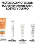 Vichy KIT-CAPITAL SOLEIL CREMA FPS50+ ROSTRO Y CUERPO 300ML+CAPITAL SOLEIL UV AGE DAILY 15ML+CAPITAL SOLEIL UV-CLEAR 3ML+CAPITAL SOLEIL UV-AGE DAILY TEINTE TINTED 3ML.