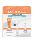 Kit-Capital Soleil 50+ lait 300ml + Capital soleil UV age daily 15ml + Capital soleil UV age daily c/c 3ml.