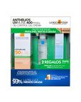 Kit-Anthelios gel crema toque seco 50+ c/c 50ml + Effaclar agua micelar 50ml + Hyalu B5 serum 10ml.