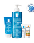 Kit-Effaclar gel limpiador 400ml + Effaclar gel moussant 50ml + Effaclar serum ultra concentrated 3ml + Anthelios UV mune 400 3ml.