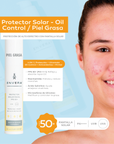 Envera Protector Solar - Oil Control / Piel grasa FPS50+ UVA/UVB PA++++ LIGHT 50ml.