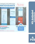 Avene Kit A-Oxitive 30ml + Agua Termal de Avene 50ml  + A-Oxitive Crema Peeling de Noche 3ml  + Ultra Mat Fluido FPS 50+ Sin Color 5ml