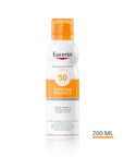 Eucerin protector solar corporal spray transparente toque seco piel sensible FPS 50 50ml.